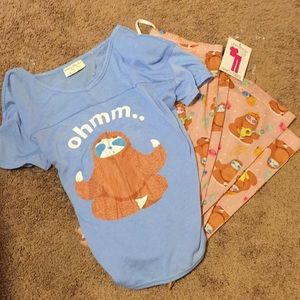2 Piece Sloth Pajamas